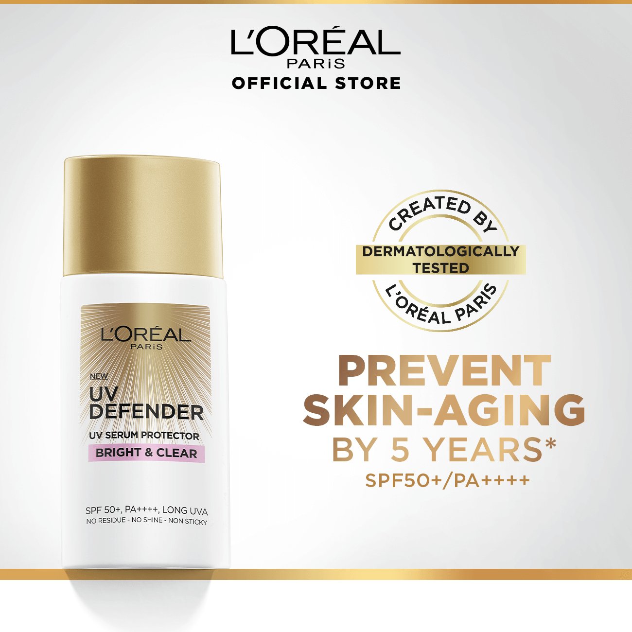 UV Defender Bright & Clear SPF50 (Brightening sunscreen/ Non greasy ...