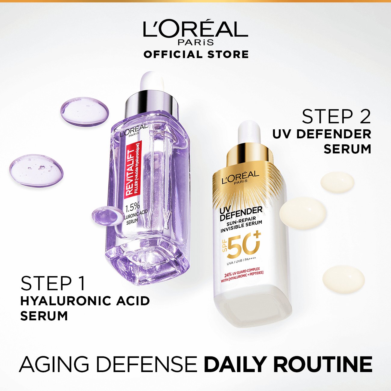 UV Defender Sun-Repair Invisible Serum SPF50+ PA++++ 30ml - L'Oreal Paris