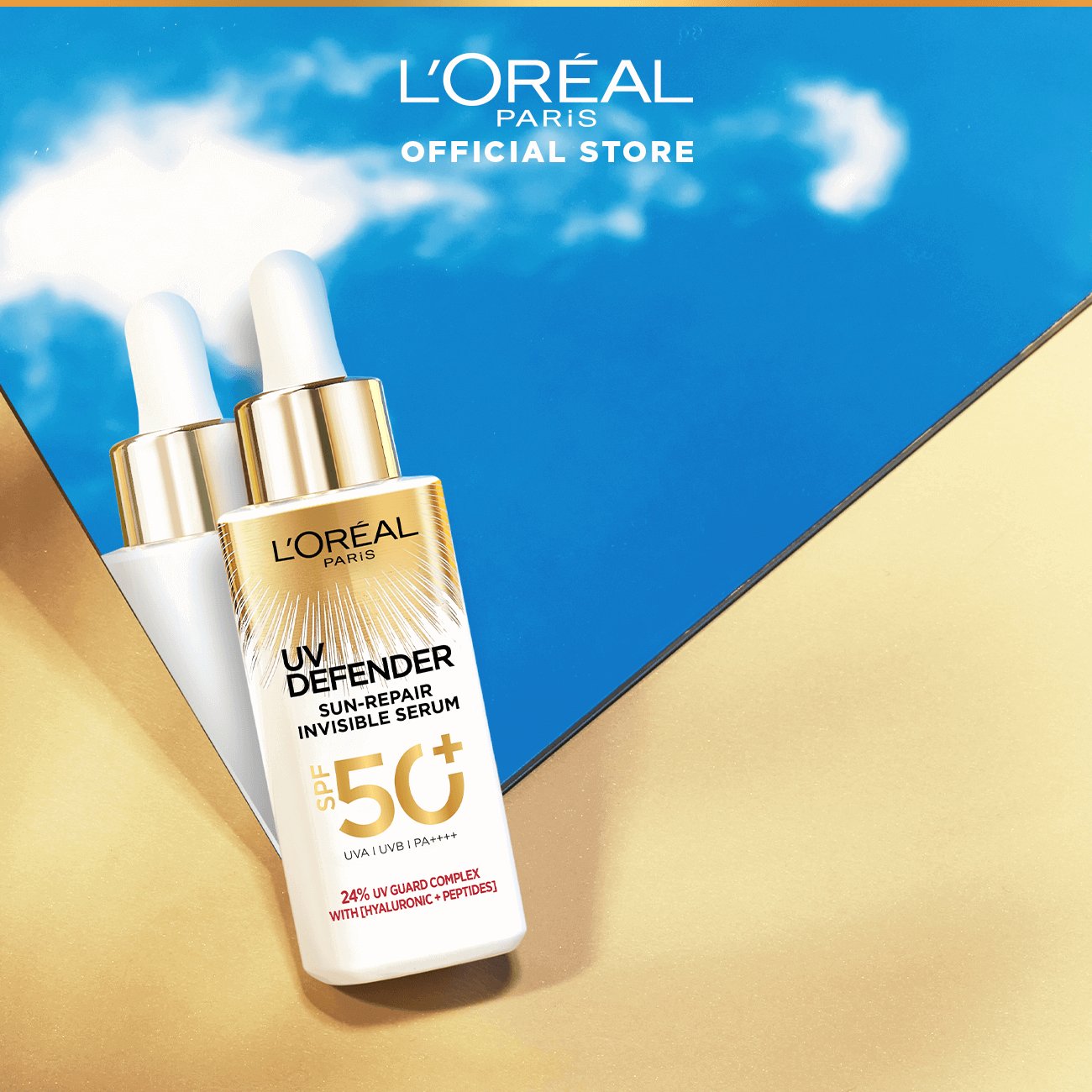 UV Defender Sun-Repair Invisible Serum SPF50+ PA++++ 30ml - L'Oreal Paris