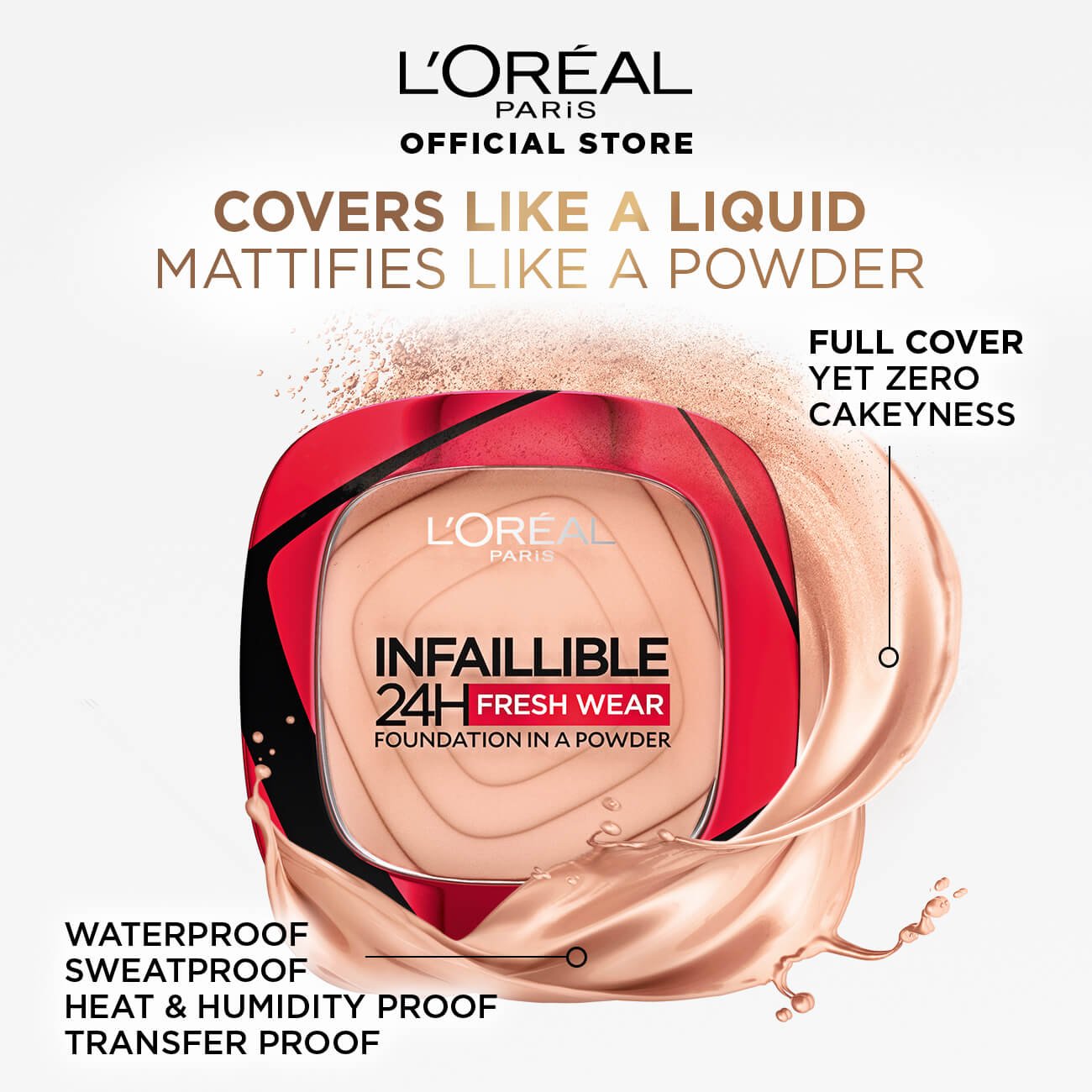 Infaillable Infaillible 24H Freshwear Foundation In A Powder - 20 Ivory