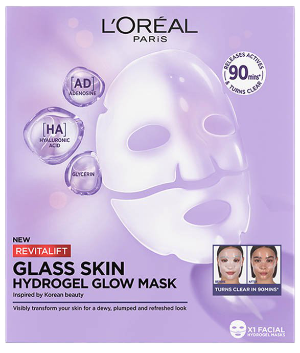 1 REVITALIFT GLASS SKIN HYDROGEL GLOW MASK 1PC Revised