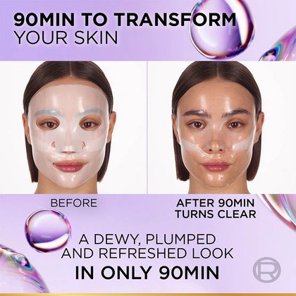 5 REVITALIFT GLASS SKIN HYDROGEL GLOW MASK 1PC